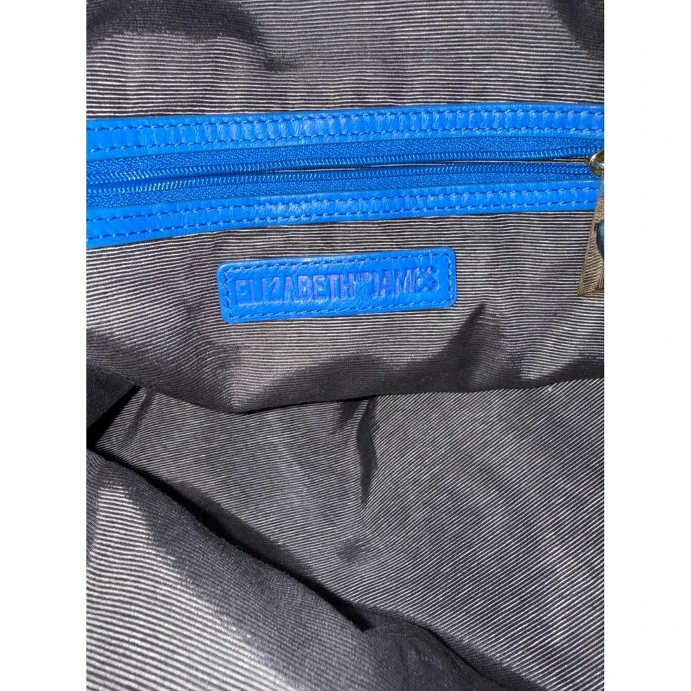 Elizabeth and James Cynnie Backpack Bag‎ Women OS Blue Leather Drawstring